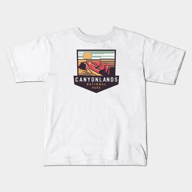 Canyonlands National Park Utah Kids T-Shirt by Perspektiva